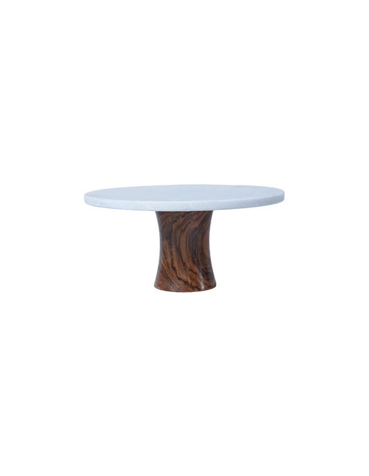 Marble and Teak stand