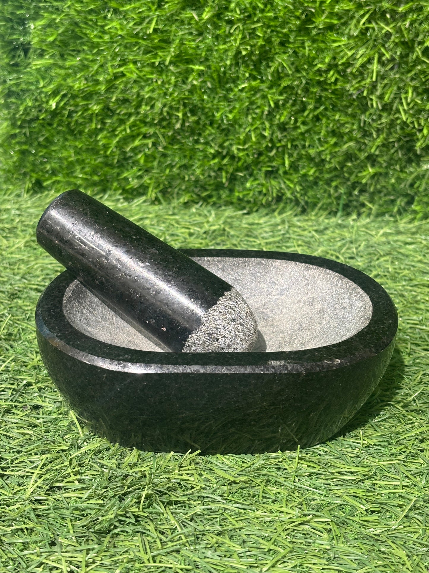 Small oval Mortar and Pestle