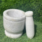 4inch White Marble Mortar and Pestle