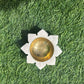 Golden Lotus Marble Deepam