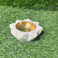 Golden Lotus Marble Deepam