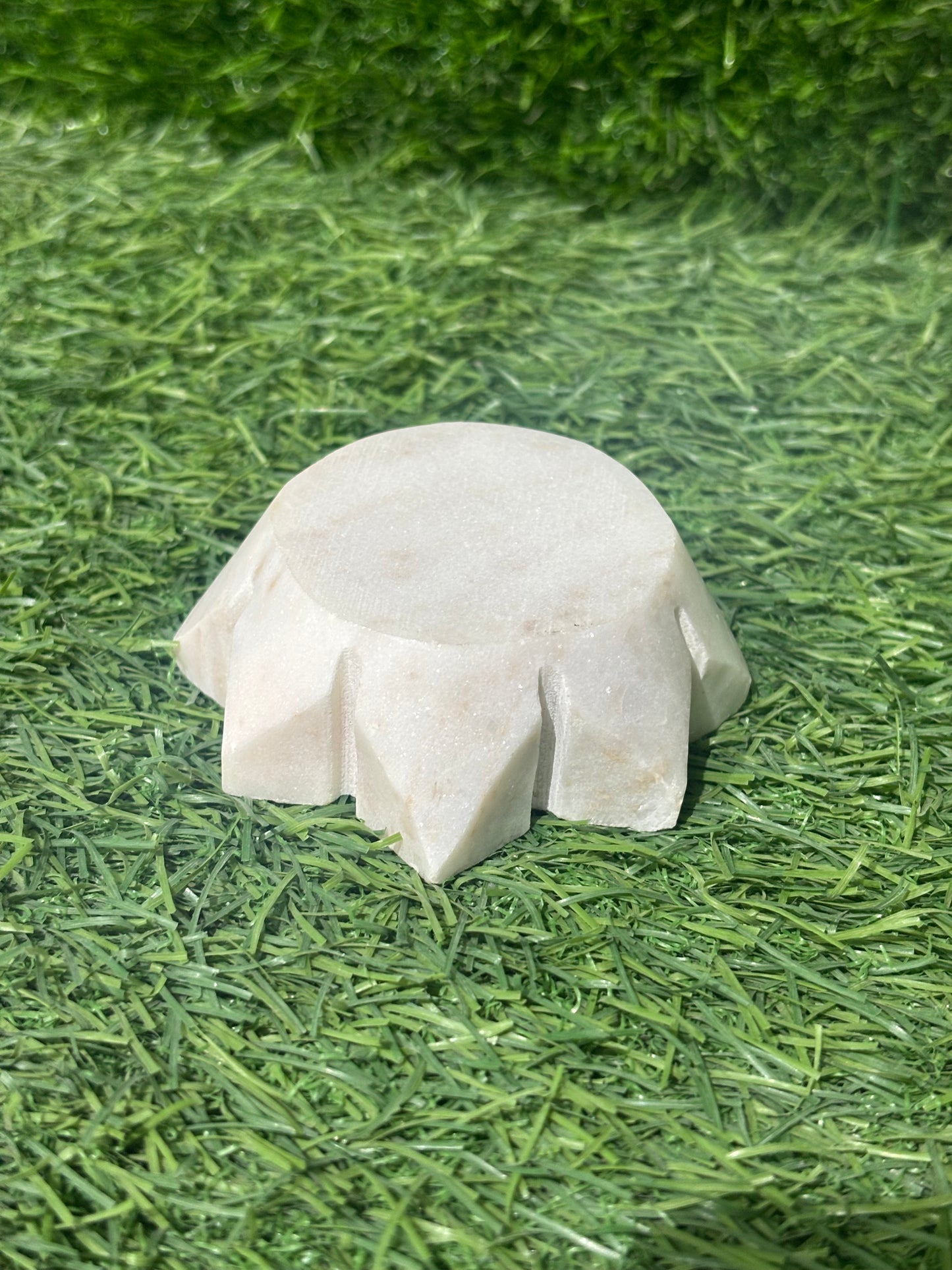 Golden Lotus Marble Deepam