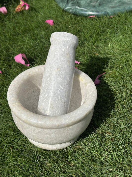 Marble mortar and Pestle